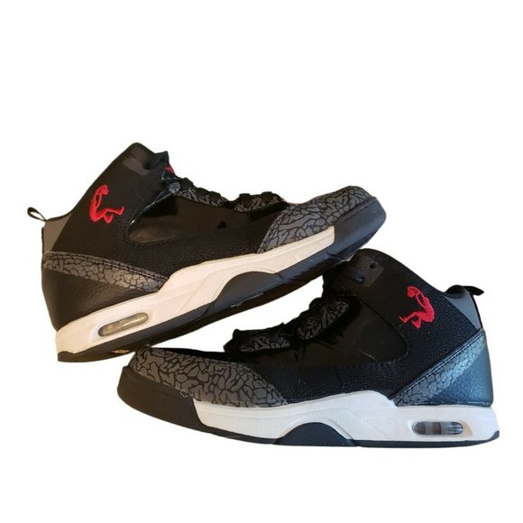 SHAQ Boys 4 Black/Grey Mid top lace up Athletic Shoe sneakers - Picture 8 of 9